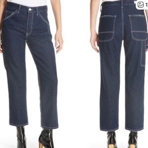 GRLFRND Janice carpenter Dark Blue Straight Leg Jeans